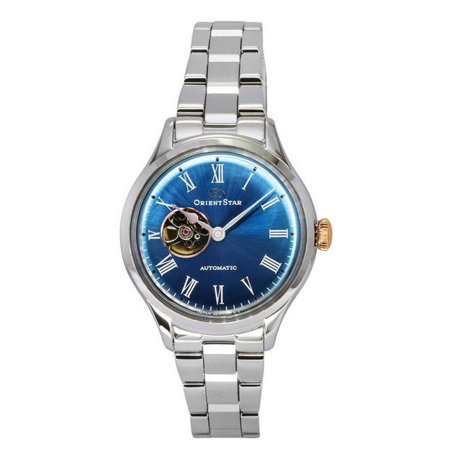 Orient Star Classic Limited Edition Open Heart Blue Dial Automatic RE-ND0019L00B Women's Watch With Extra Strap