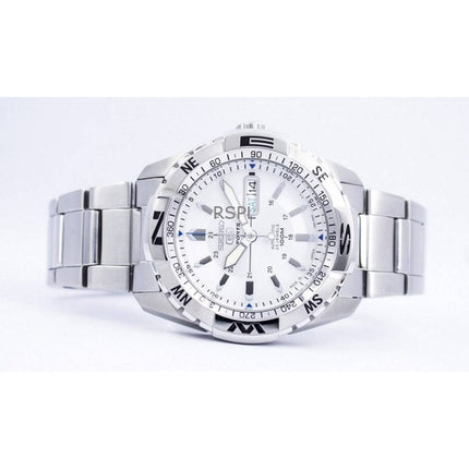 Refurbished Seiko 5 Sports Silver Dial Automatic 23 Jewels Japan Made SNZJ03J1 Men's Watch