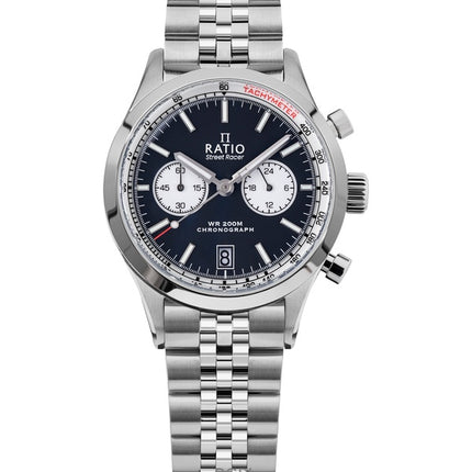 Ratio Street Racer Chronograph RTC012 200M Black Reverse Panda Dial Limited Edition Watch