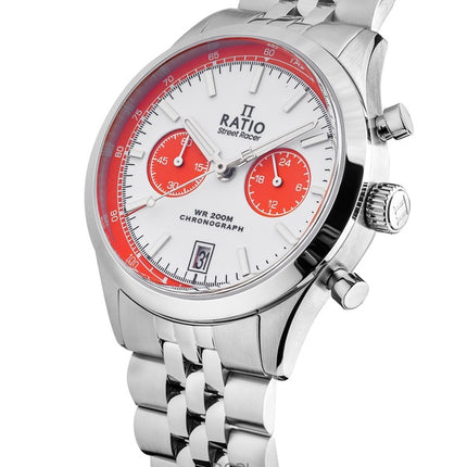 Ratio Street Racer Chronograph RTC025 200M Red Panda Dial Limited Edition Watch