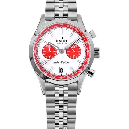 Ratio Street Racer Chronograph RTC025 200M Red Panda Dial Limited Edition Watch