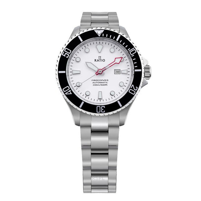 Ratio FreeDiver Sapphire Stainless Steel White Dial Automatic RTFL833 200M Women's Watch