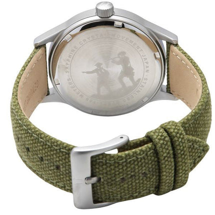 Refurbished Ratio Quest Men's Field Watch Sapphire Canvas Strap Quartz RTQ019 100M Lewis And Clark Edition