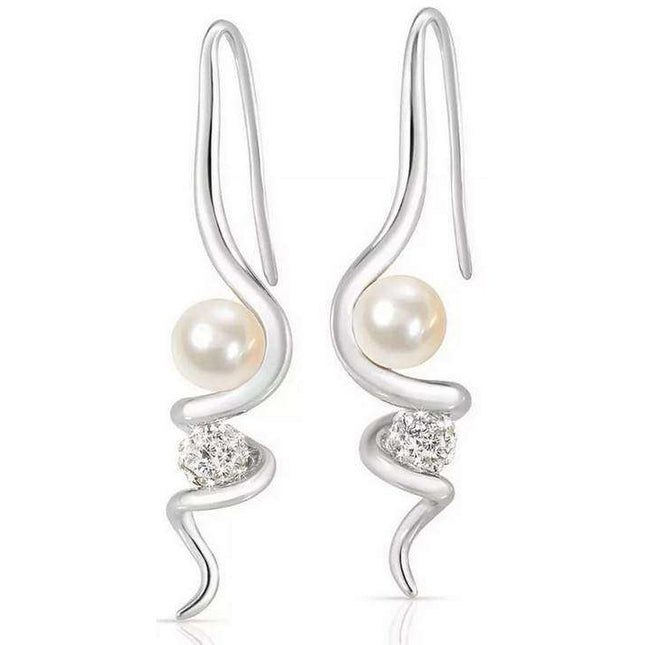 Morellato Luminosa Stainless Steel Cultured Pearl SAET12 Women's Drops Earrings