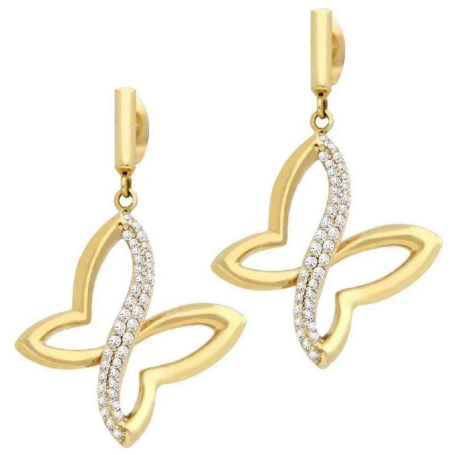 Morellato Battito Gold Tone Rhodium Plated SAHO08 Womens Earring