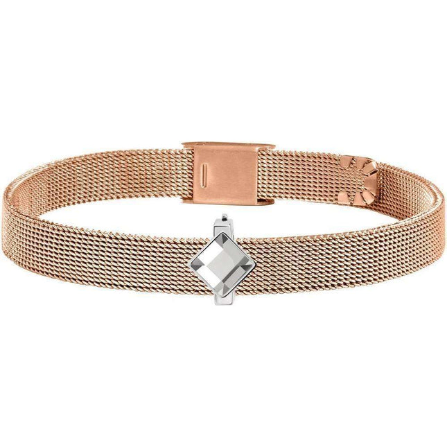 Morellato Sensazioni Rose Gold Tone Stainless Steel Mesh SAJT70 Womens Bracelet