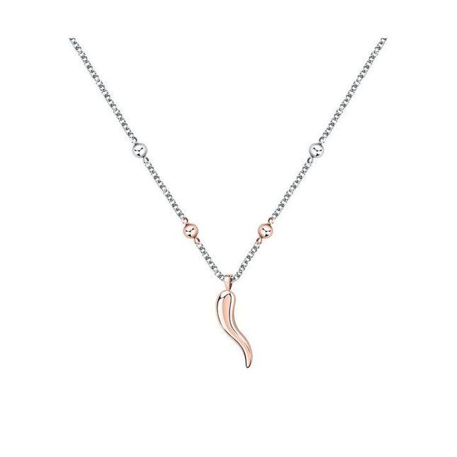 Morellato Istanti Rose Gold Tone Stainless Steel Necklace SAVZ04 For Women