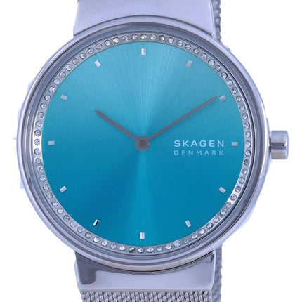 Skagen Freja Blue Dial Stainless Steel Quartz SKW2983 Womens Watch