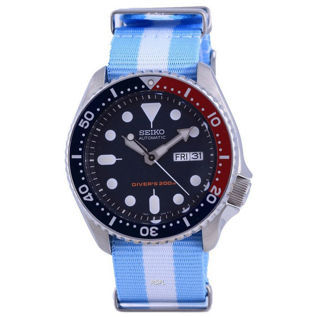 Seiko Automatic Divers Polyester SKX009K1-var-NATO24 200M Mens Watch