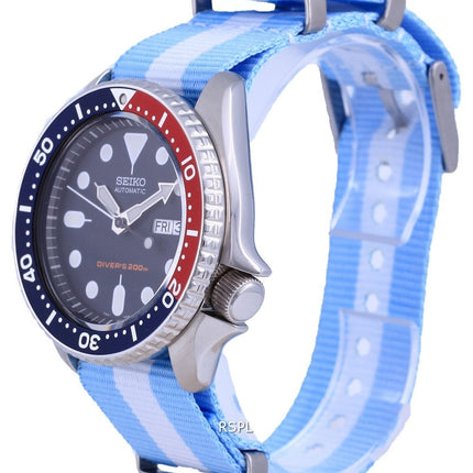 Seiko Automatic Divers Polyester SKX009K1-var-NATO24 200M Mens Watch