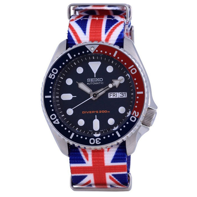 Seiko Automatic Divers Polyester SKX009K1-var-NATO28 200M Mens Watch