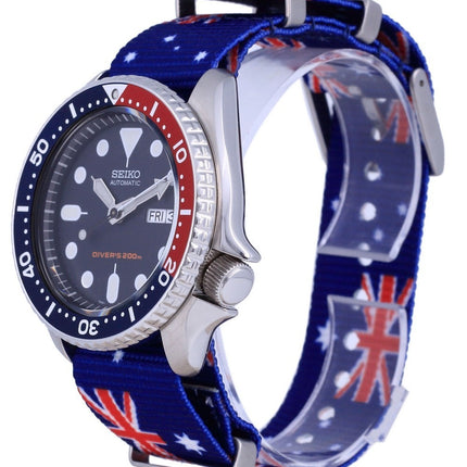 Seiko Automatic Divers Polyester SKX009K1-var-NATO30 200M Mens Watch