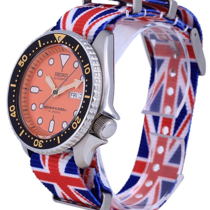 Seiko Automatic Divers Japan Made Polyester SKX011J1-var-NATO28 200M Mens Watch