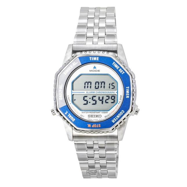 Seiko Rotocall Digital Chronograph Stainless Steel Quartz SMGG21P1 100M Men's Watch