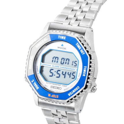 Seiko Rotocall Digital Chronograph Stainless Steel Quartz SMGG21P1 100M Men's Watch