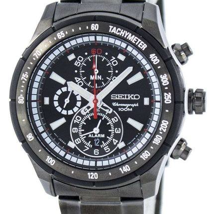 Seiko Quartz Alarm Chronograph Tachymeter SNAC91 SNAC91P1 SNAC91P Men's Watch