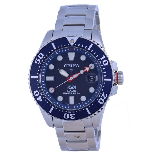 Seiko Prospex Padi Special Edition Blue Dial Solar Divers SNE549 SNE549P1 SNE549P 200M Mens Watch