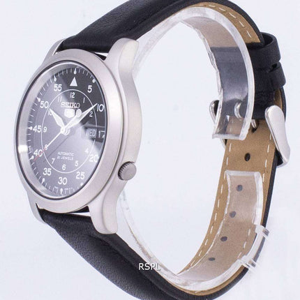 Seiko 5 Military SNK809K2-SS3 Automatic Black Leather Strap Men's Watch