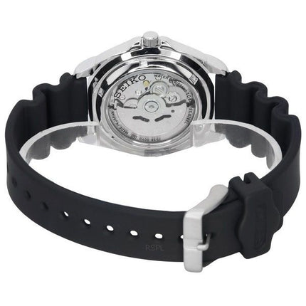 Refurbished Seiko 5 Sports Rubber Strap Black Dial Automatic SNZB33J2 100M Men's Watch