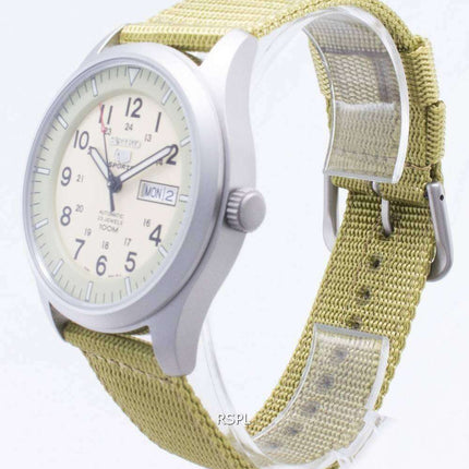 Seiko 5 Sports Automatic SNZG07K1 SNZG07 SNZG07K Military Nylon Strap Mens Watch