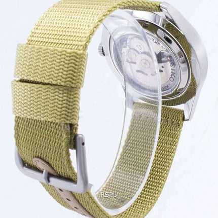 Seiko 5 Sports Automatic SNZG07K1 SNZG07 SNZG07K Military Nylon Strap Mens Watch