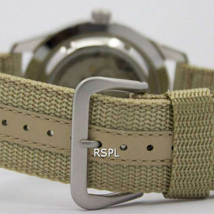 Seiko 5 Sports Automatic SNZG07K1 SNZG07 SNZG07K Military Nylon Strap Mens Watch