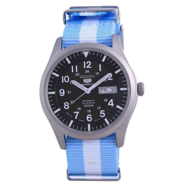 Seiko 5 Sports Automatic Japan Made SNZG09J1-var-NATO24 100M Mens Watch