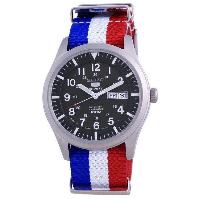 Seiko 5 Sports Automatic Japan Made SNZG09J1-var-NATO25 100M Mens Watch