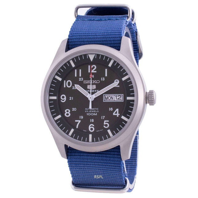 Seiko 5 Sports Military Automatic SNZG09K1-var-NATO8 100M Men's Watch