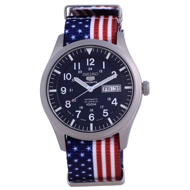 Seiko 5 Sports Automatic Polyester SNZG11J1-var-NATO27 100M Mens Watch