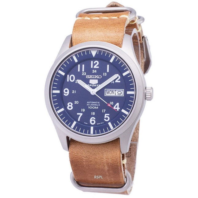 Seiko 5 Sports SNZG11K1-LS18 Automatic Brown Leather Strap Men's Watch
