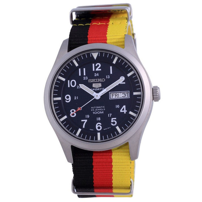Seiko 5 Sports Automatic Polyester SNZG11K1-var-NATO26 100M Mens Watch