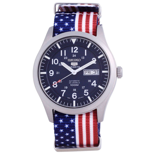 Seiko 5 Sports Automatic Polyester SNZG11K1-var-NATO27 100M Mens Watch