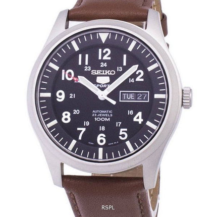 Seiko 5 Sports Automatic Ratio Brown Leather SNZG15K1-LS12 Men's Watch