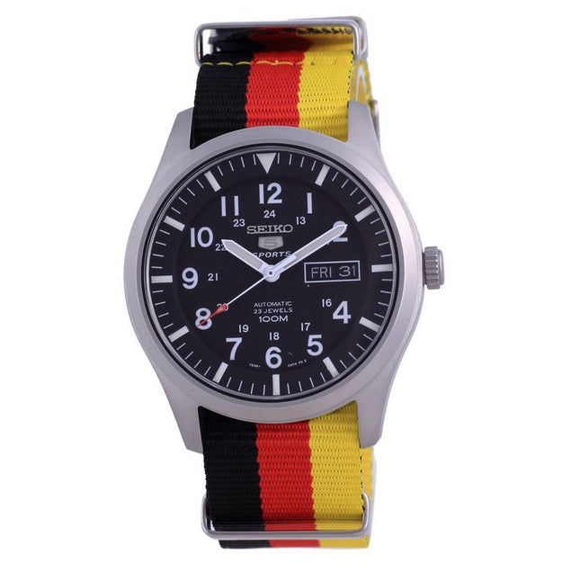 Seiko 5 Sports Automatic Polyester SNZG15K1-var-NATO26 100M Mens Watch
