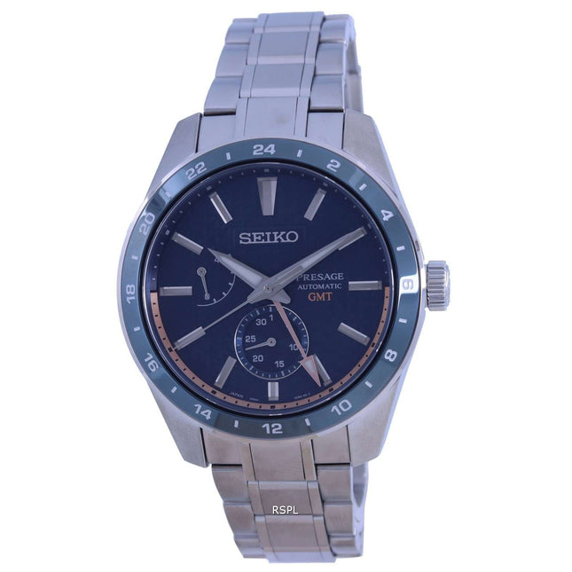 Seiko Presage Sharp Edged GMT Automatic SPB217 SPB217J1 SPB217J 100M Mens Watch