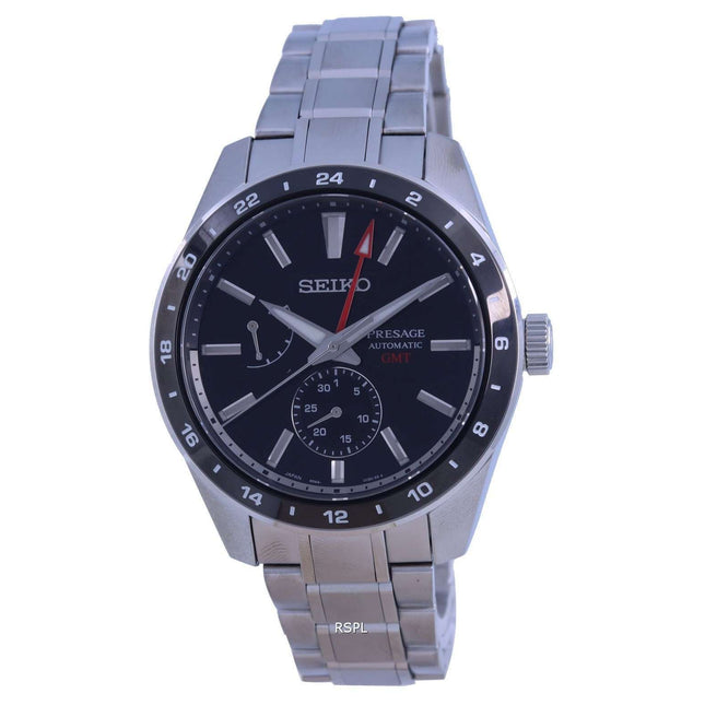 Seiko Presage Sharp Edged GMT Automatic SPB221 SPB221J1 SPB221J 100M Mens Watch