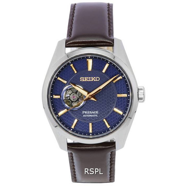 Seiko Presage Sharp Edged Midnight Blue Open Heart Dial Automatic SPB311 SPB311J1 SPB311J 100M Men's Watch