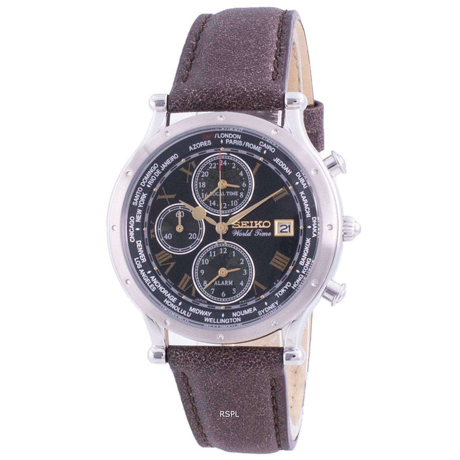 Seiko 30th Anniversary Age Of Discovery World Time SPL057P SPL057P1 SPL057P Quartz Chronograph Limited Edition Men's Watch