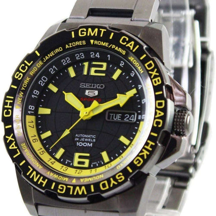 Seiko 5 Sports Automatic 24 Jewels World Time SRP689K1 SRP689K Mens Watch