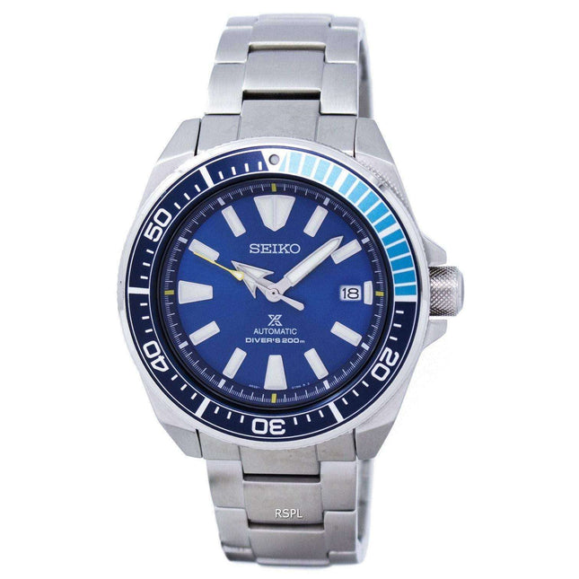Seiko Prospex "BLUE LAGOON" Samurai Automatic Diver's 200M SRPB09 SRPB09K1 SRPB09K Men's Watch