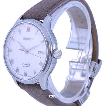 Seiko Presage Zen Garden White Dial Leather Strap Automatic SRPG25 SRPG25J1 SRPG25J Mens Watch