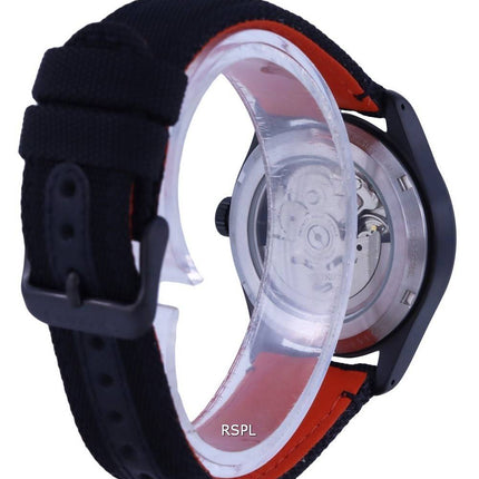 Seiko 5 Sports Flieger Nylon Black Dial Automatic SRPH33K1 100M Mens Watch