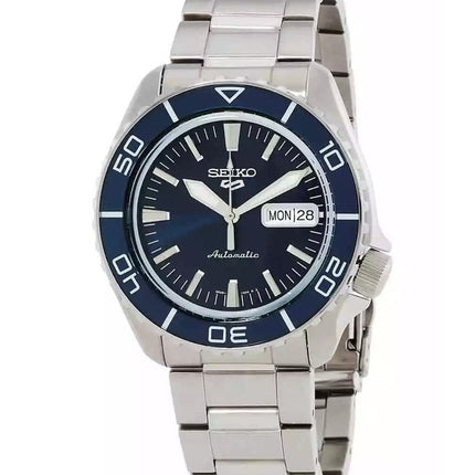 Seiko 5 Sports SKX Series Stainless Steel Blue Sunray Dial Automatic SRPK97K1 100M Men's watch