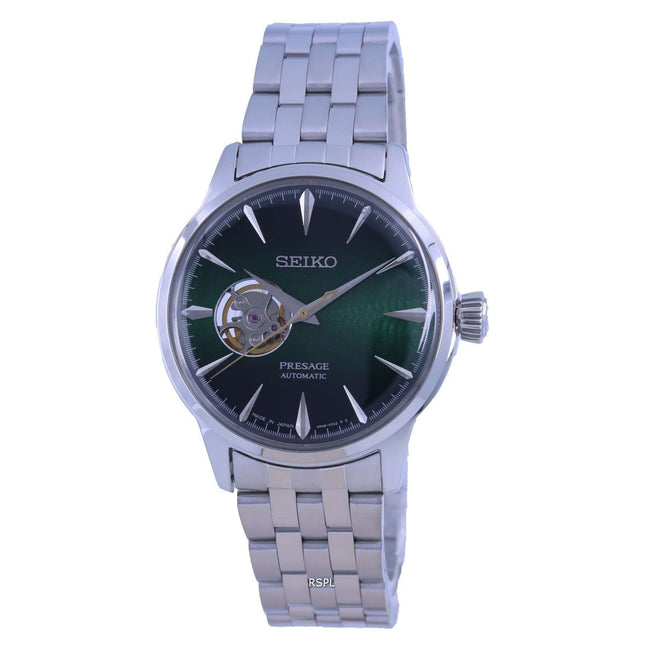 Seiko Presage Cocktail Time Grasshopper Open Heart Automatic SSA441 SSA441J1 SSA441J Mens Watch