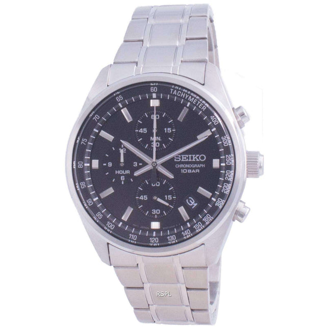 Seiko Chronograph Quartz SSB379 SSB379P1 SSB379P 100M Men's Watch