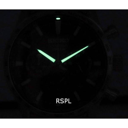 Refurbished Seiko Urban Sports Chronograph Black Dial Quartz SSB413 SSB413P1 SSB413P 100M Men's Watch