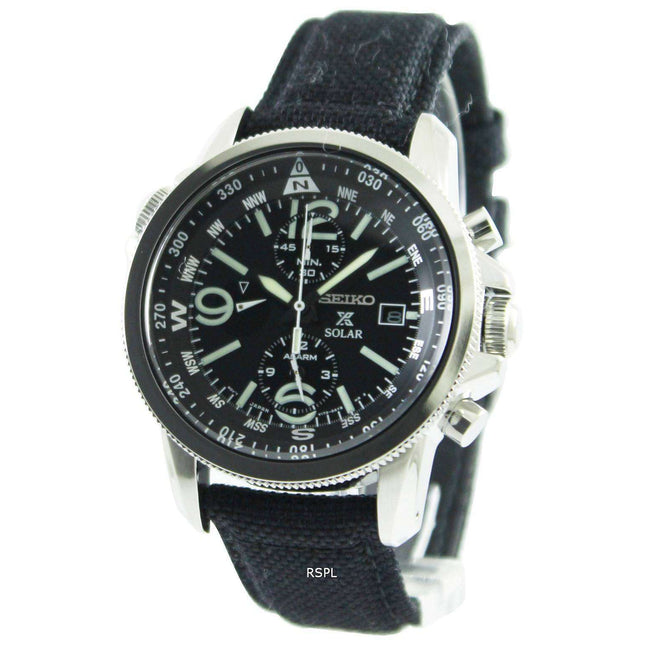 Seiko Prospex Solar Military Alarm Chronograph SSC293P2 Mens Watch