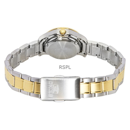 Seiko 5 Two Tone Stainless Steel Black Dial 21 Jewels Automatic SYMD94K1 Women's Watch