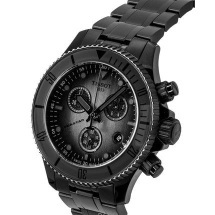 Tissot Seastar 1000 Chronograph Black Stainless Steel Black Dial Quartz Diver's T120.217.33.061.00 300M Men's Watch